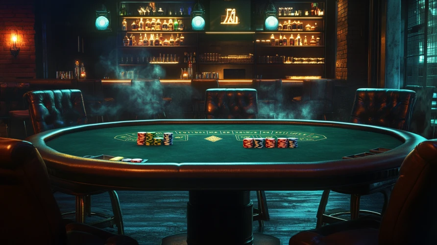 Rozgrywka pokera w 1Bet - Testuj swoje umiejętności przy stole.